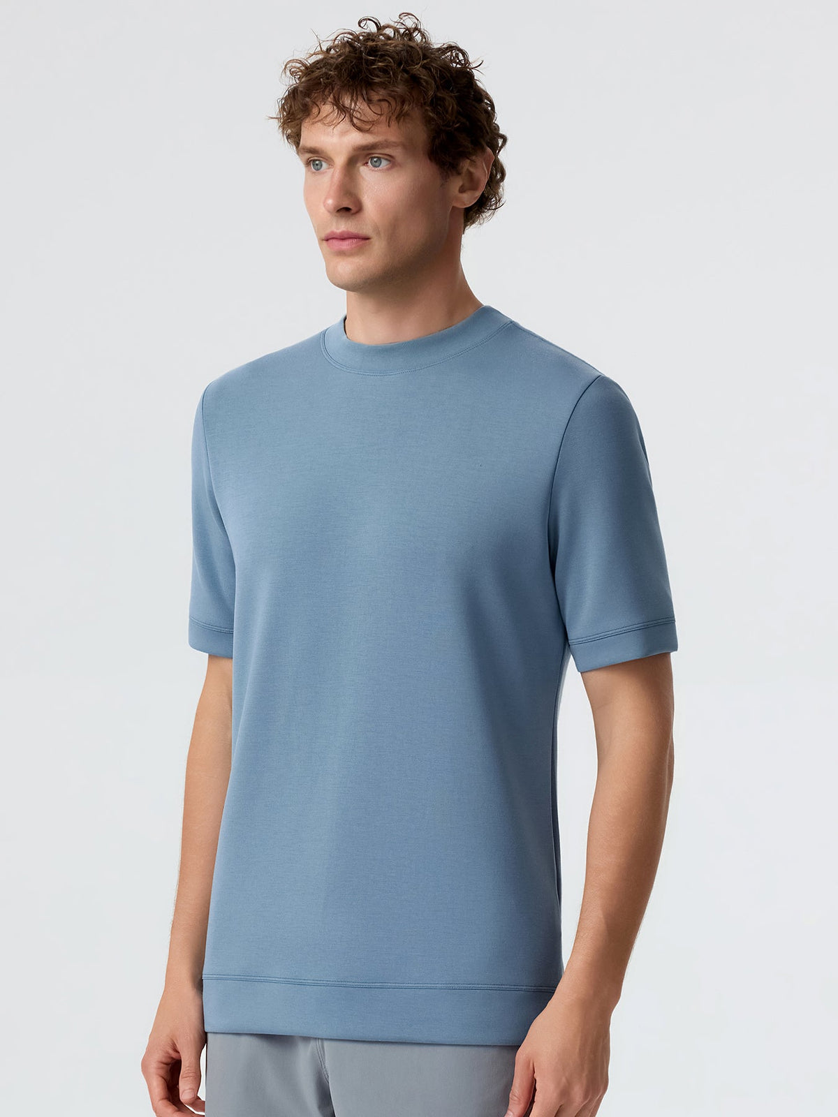 Modal Blend Short Sleeve Tee:Slim Fit