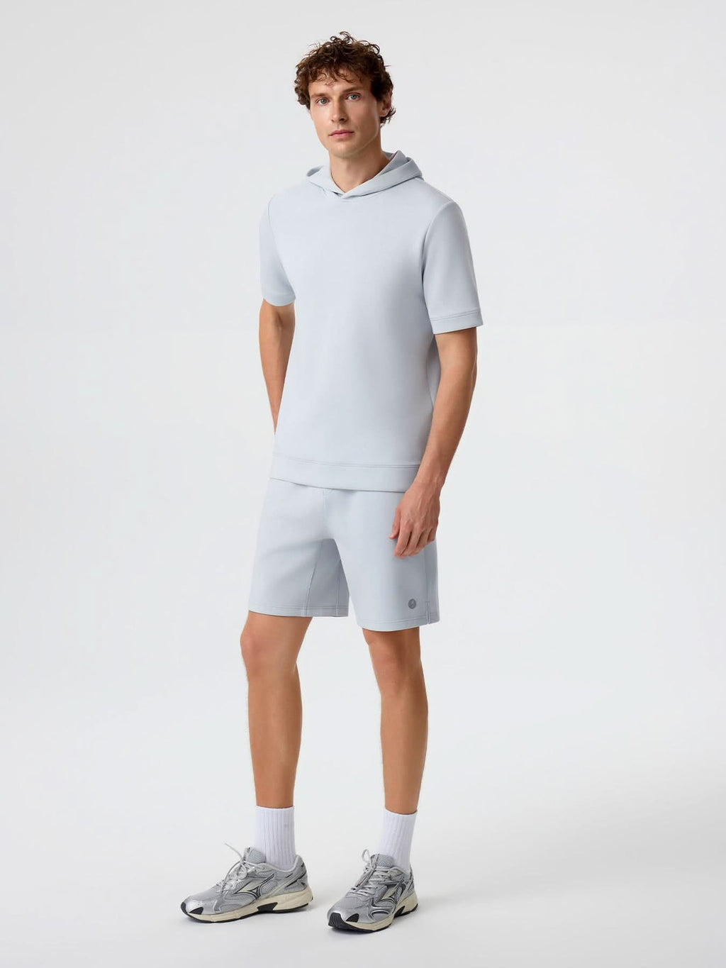 Modal Blend Short Sleeve Hoodie
