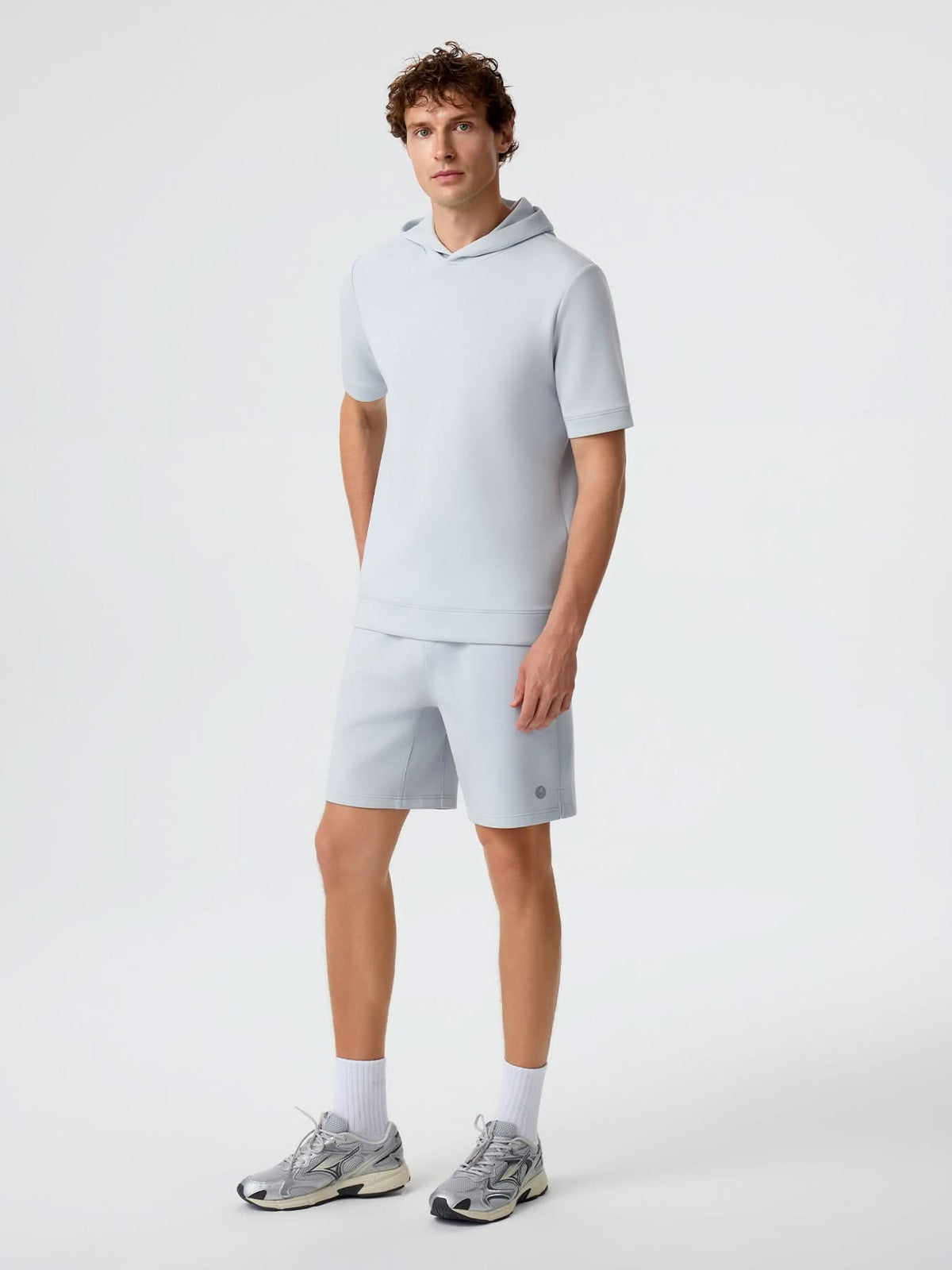 Modal Blend Short Sleeve Hoodie