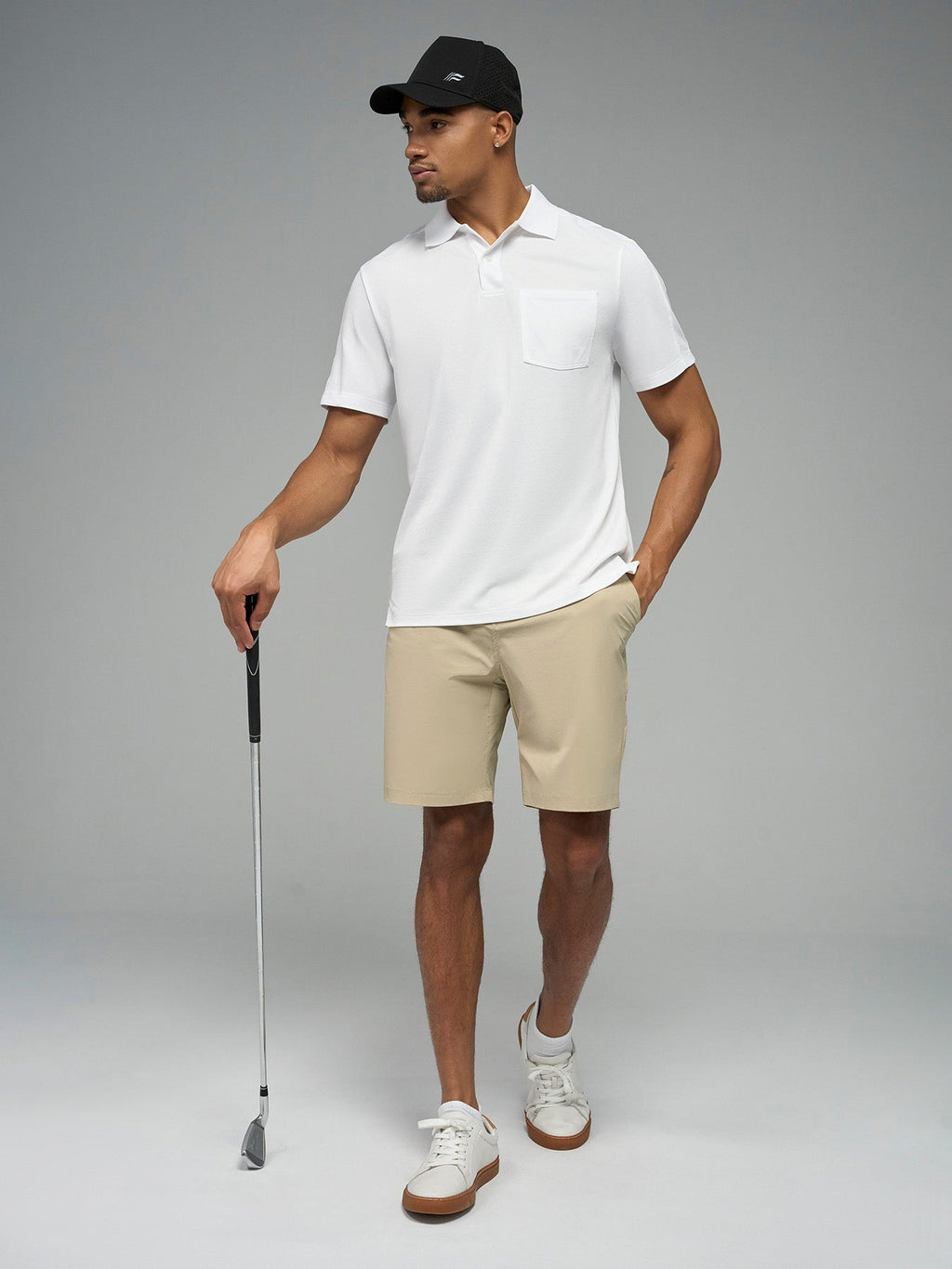 Weekend Piqué Split-Hem Pocket Polo