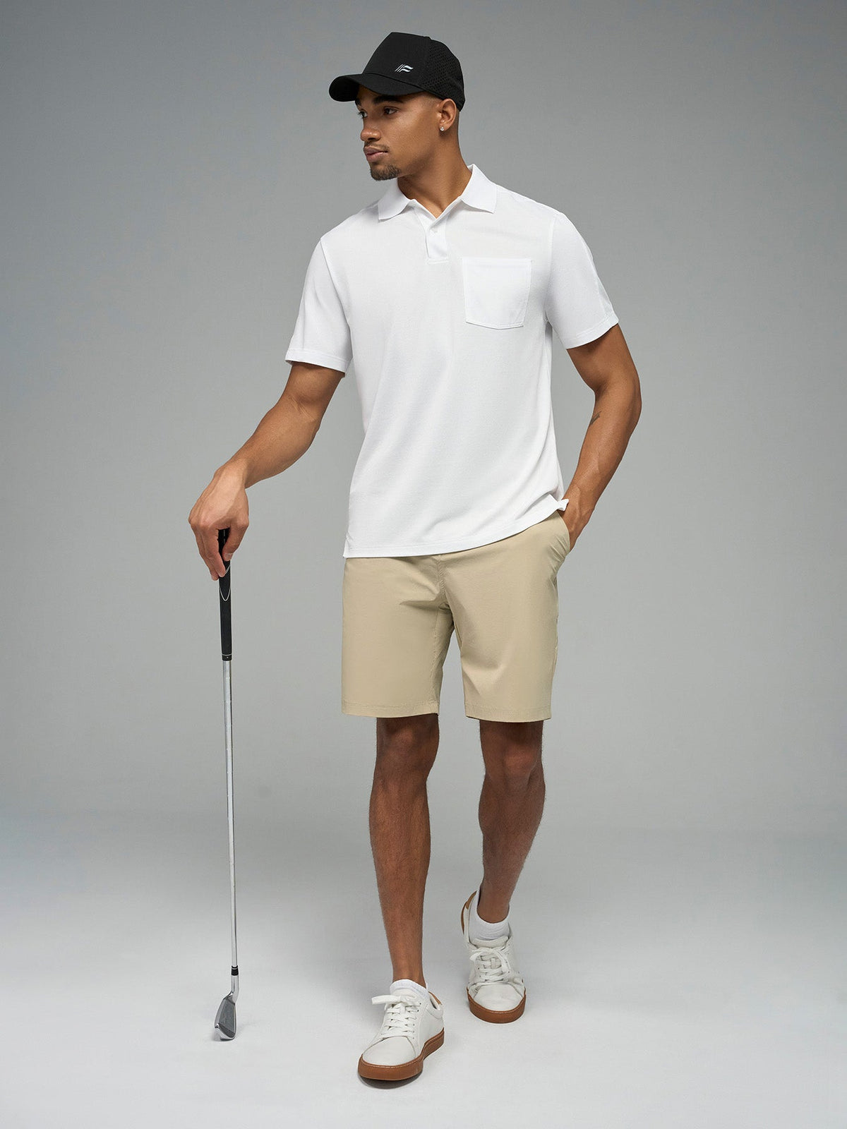 Weekend Piqué Split-Hem Pocket Polo