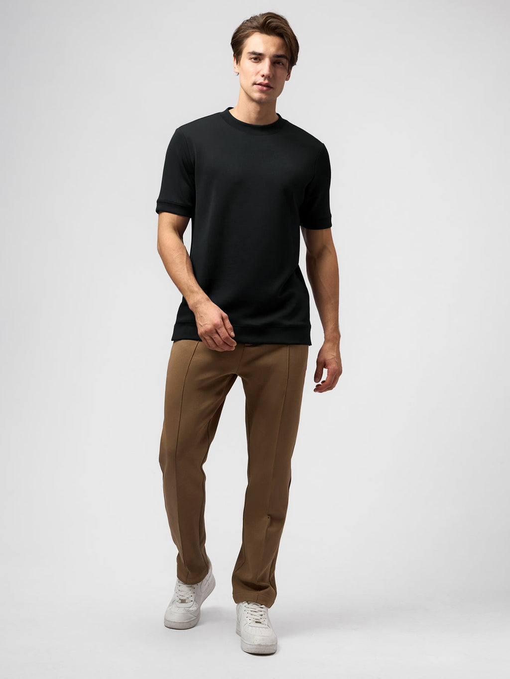 Modal Blend Short Sleeve Tee:Slim Fit