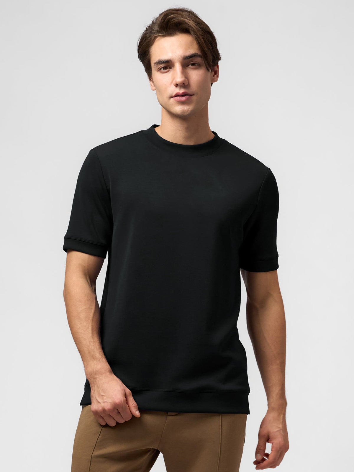 Modal Blend Short Sleeve Tee:Slim Fit