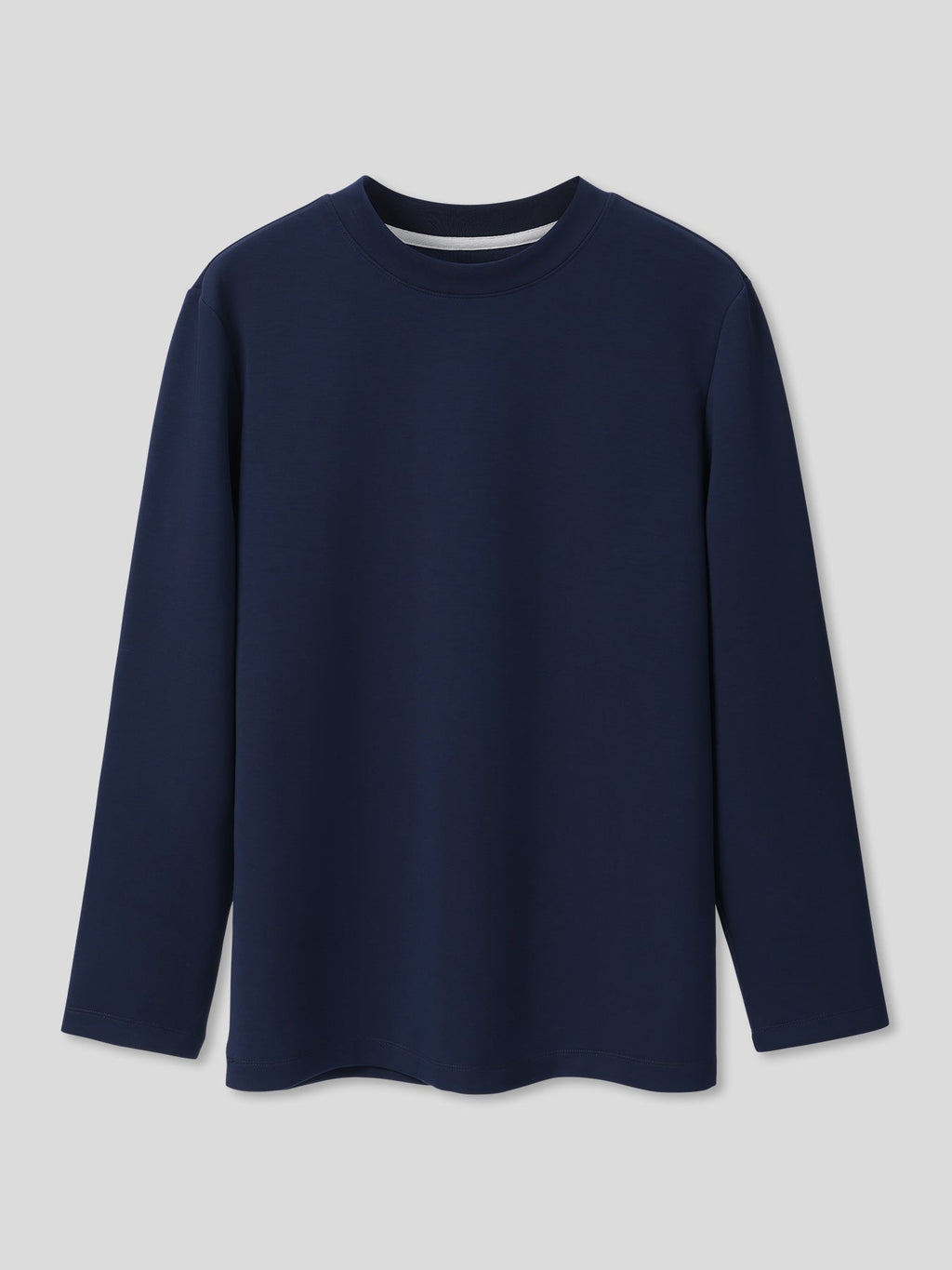 Modal Blend Elbow Patch Long Sleeve Tee:Slim Fit