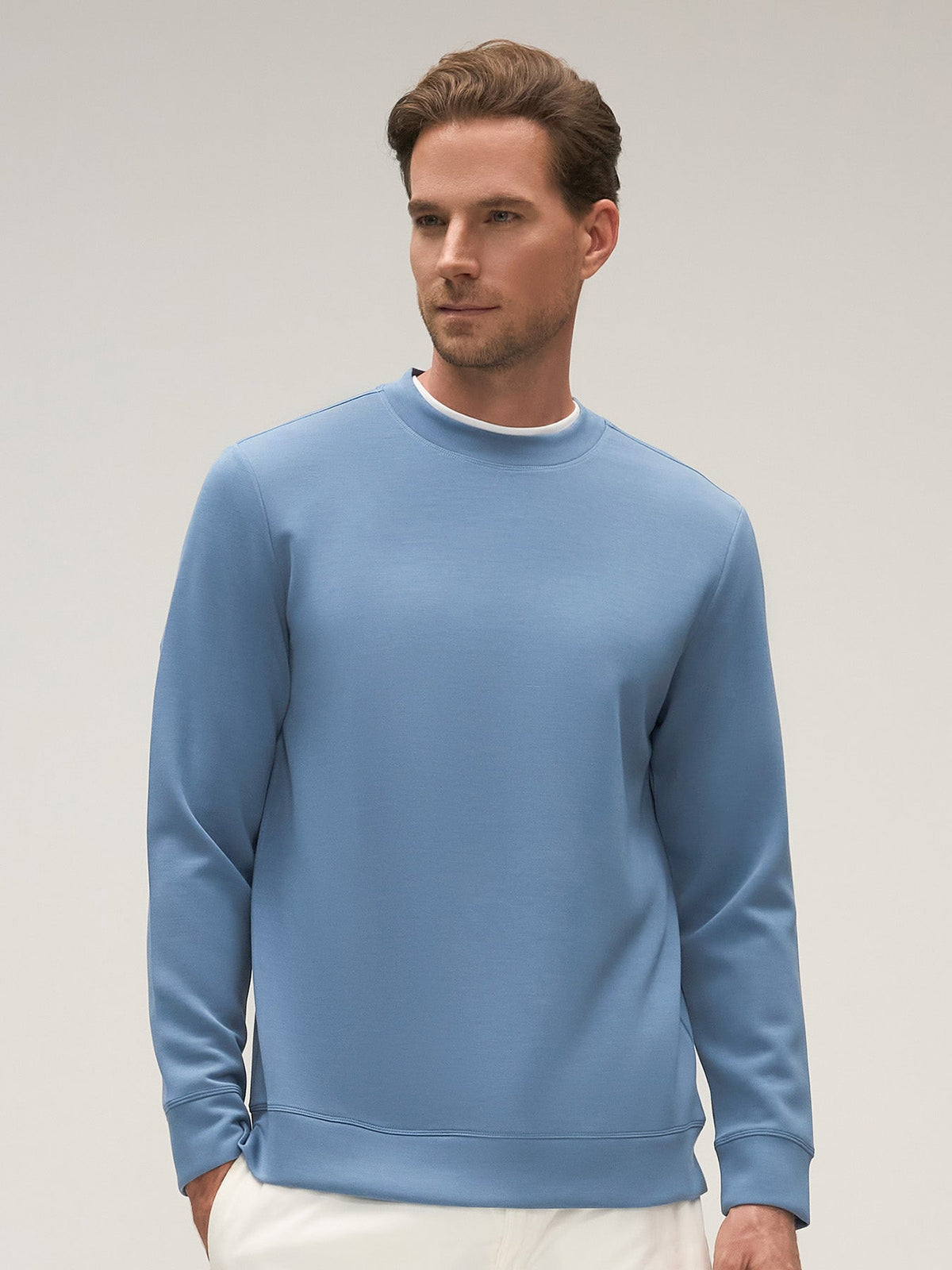 Modal Blend Crew Neck Sweatshirt