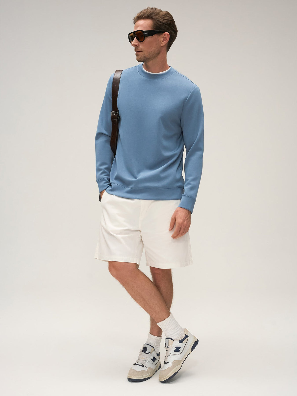 Modal Blend Crew Neck Sweatshirt