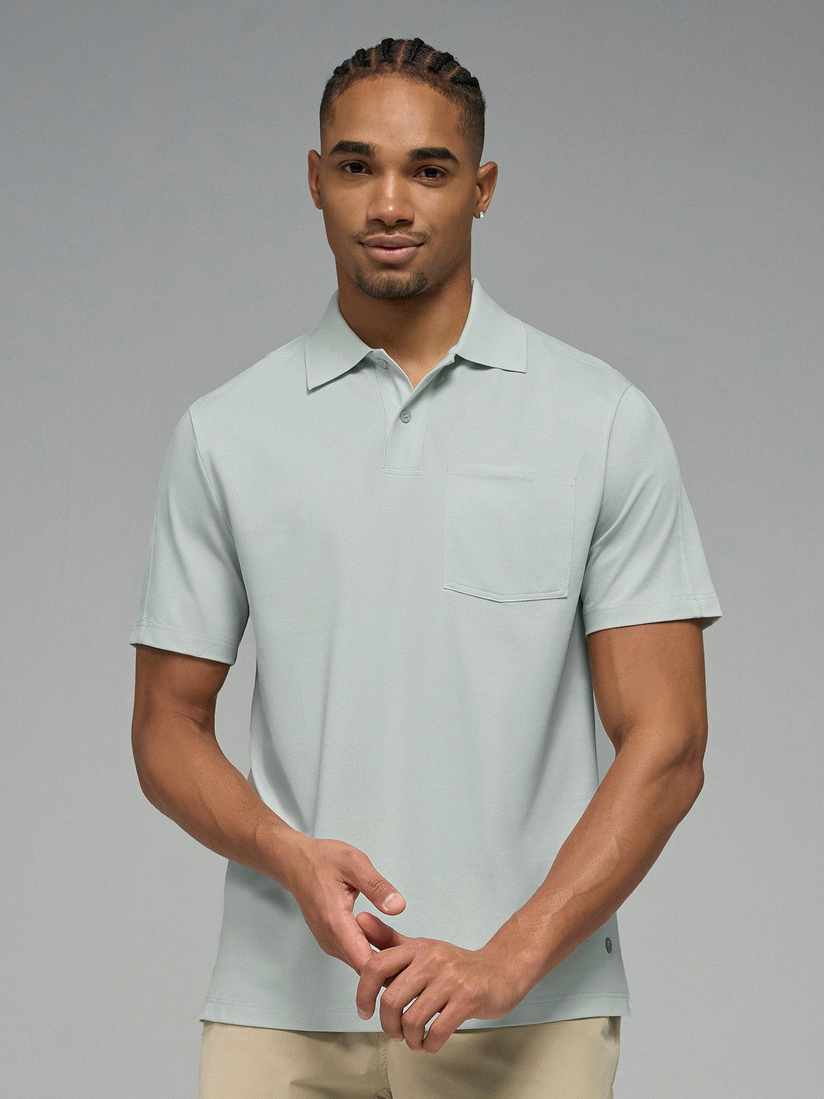 Weekend Piqué Split-Hem Pocket Polo