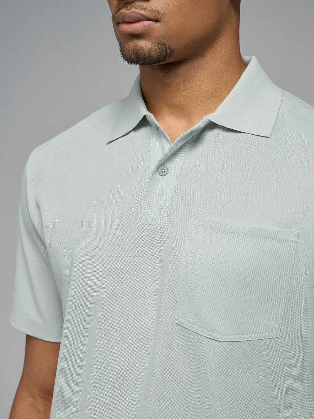 Weekend Piqué Split-Hem Pocket Polo