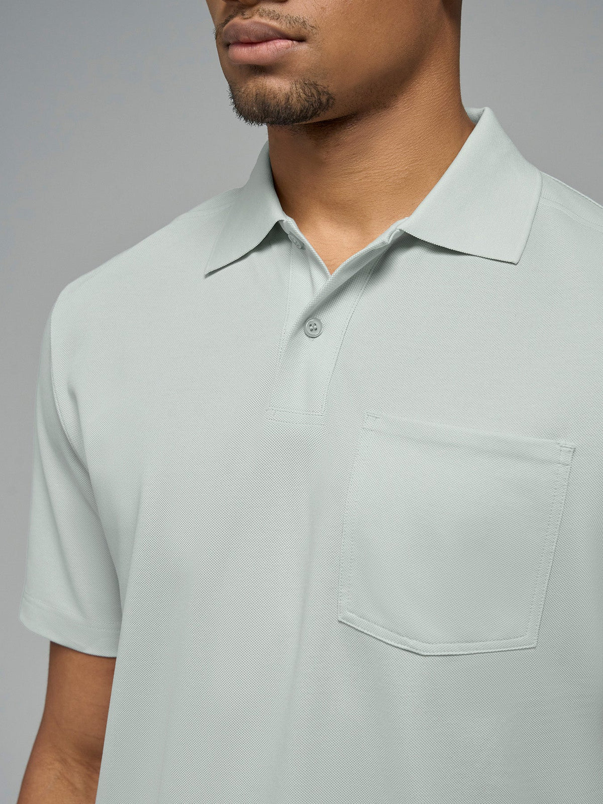 Weekend Piqué Split-Hem Pocket Polo