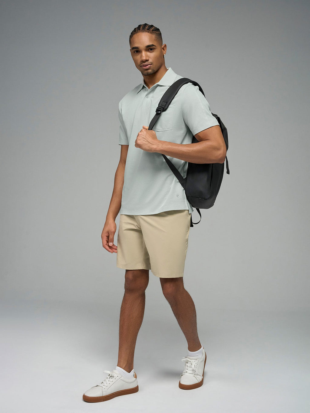 Weekend Piqué Split-Hem Pocket Polo