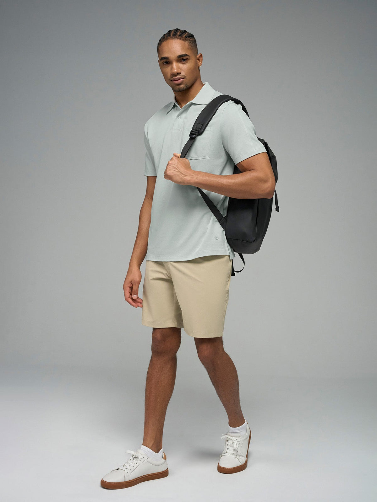 Weekend Piqué Split-Hem Pocket Polo