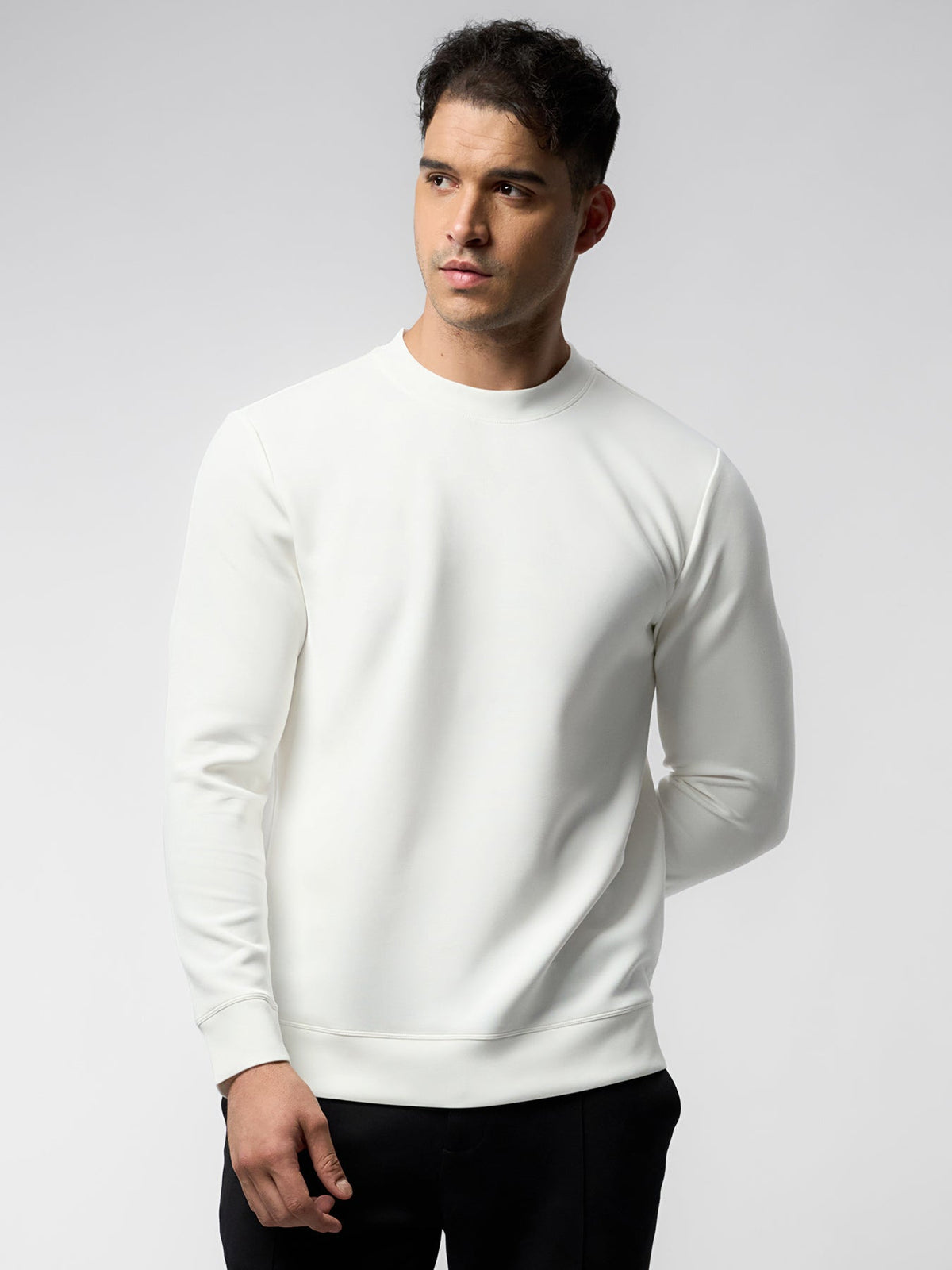 Modal Blend Crew Neck Sweatshirt