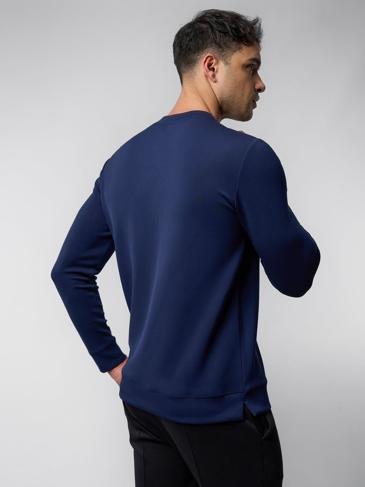 Modal Blend Crew Neck Sweatshirt