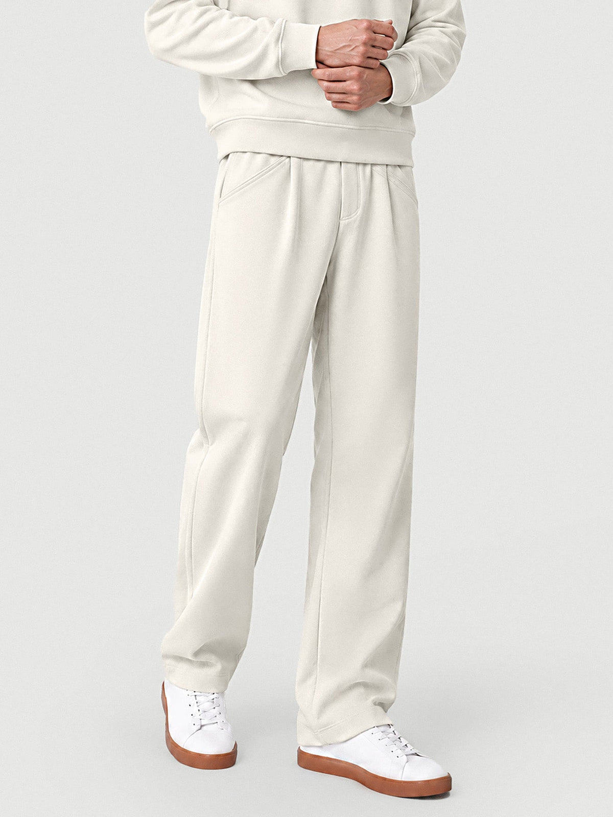 Weekend Cotton-Blend Straight-Leg Sweatpants
