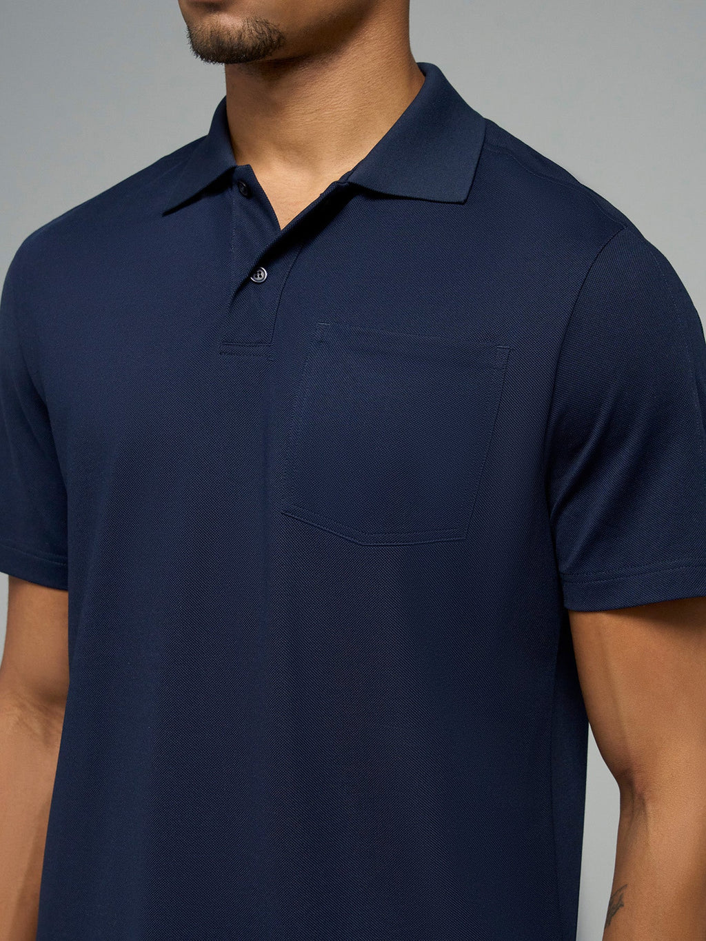 Weekend Piqué Split-Hem Pocket Polo
