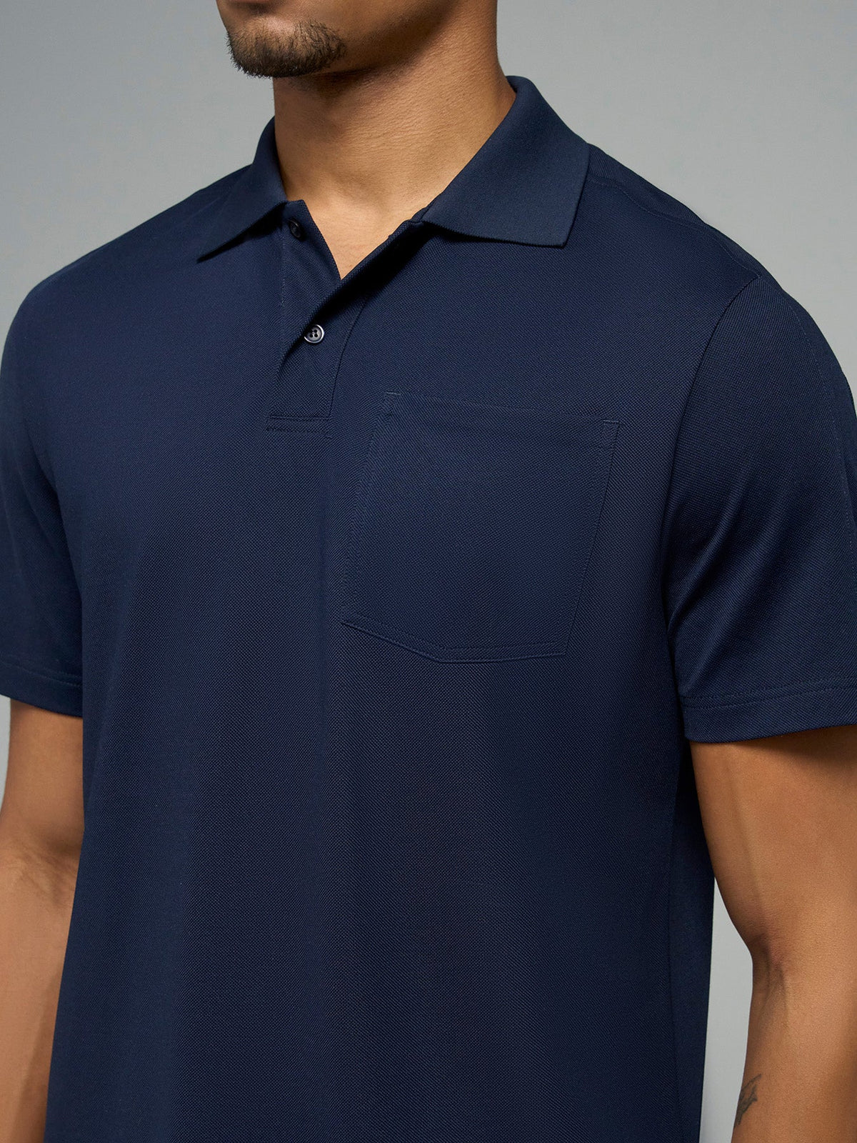Weekend Piqué Split-Hem Pocket Polo