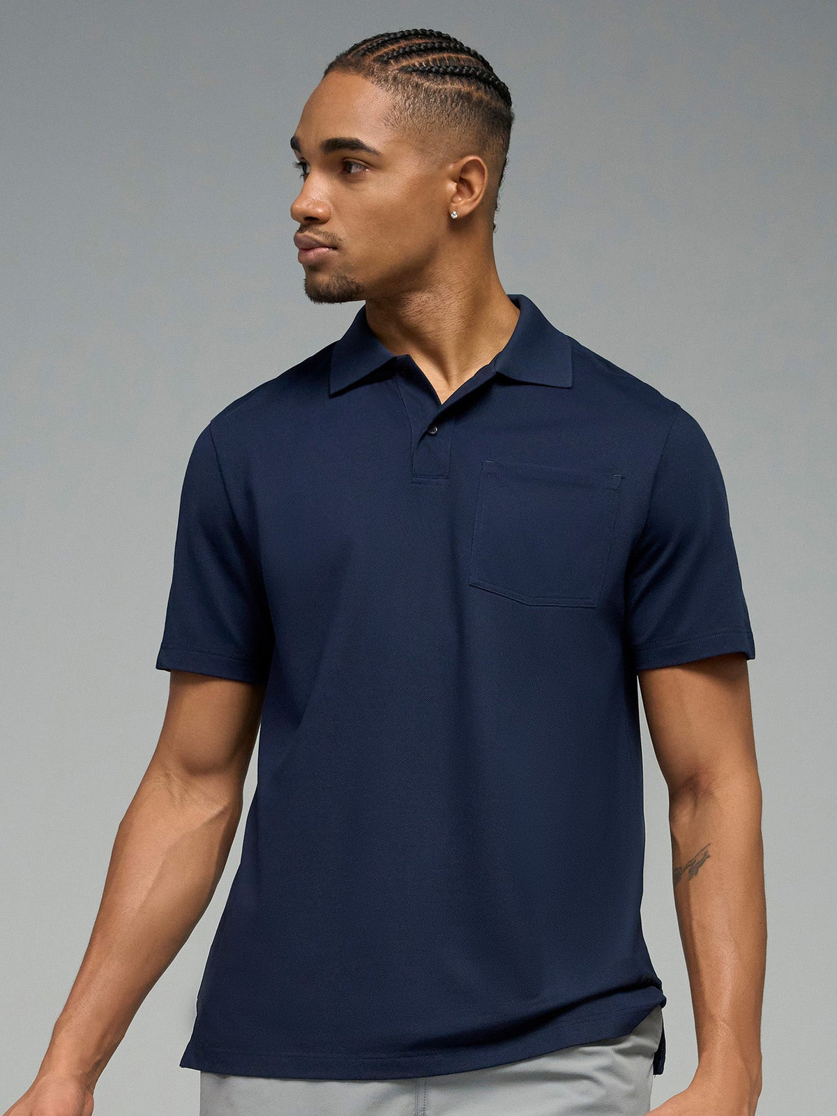 Weekend Piqué Split-Hem Pocket Polo