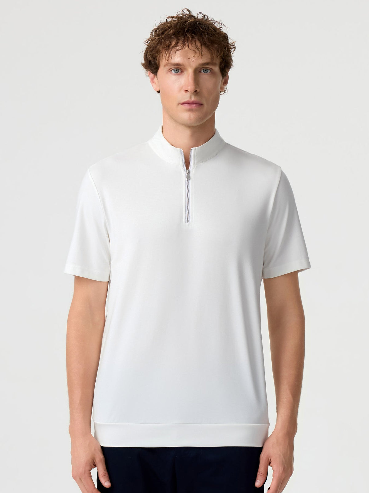 Modal Air Half-Zip Short Sleeve Tee