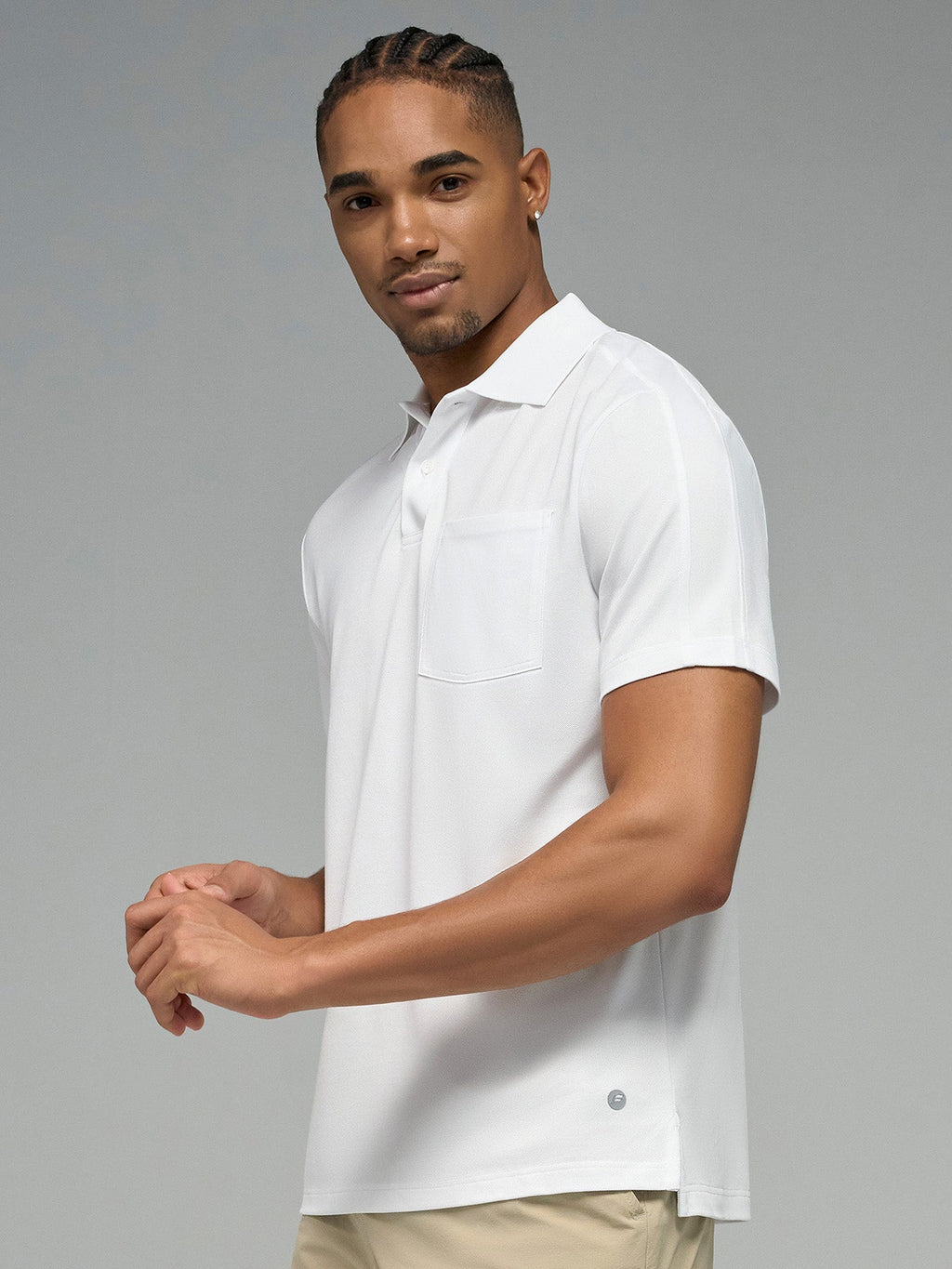 Weekend Piqué Split-Hem Pocket Polo